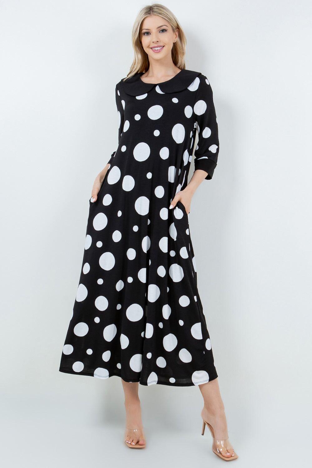 Lucille Polka Dot Dress