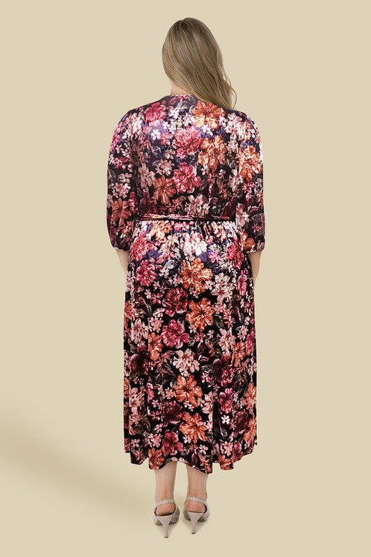 Plus Kelly Velvet Dress