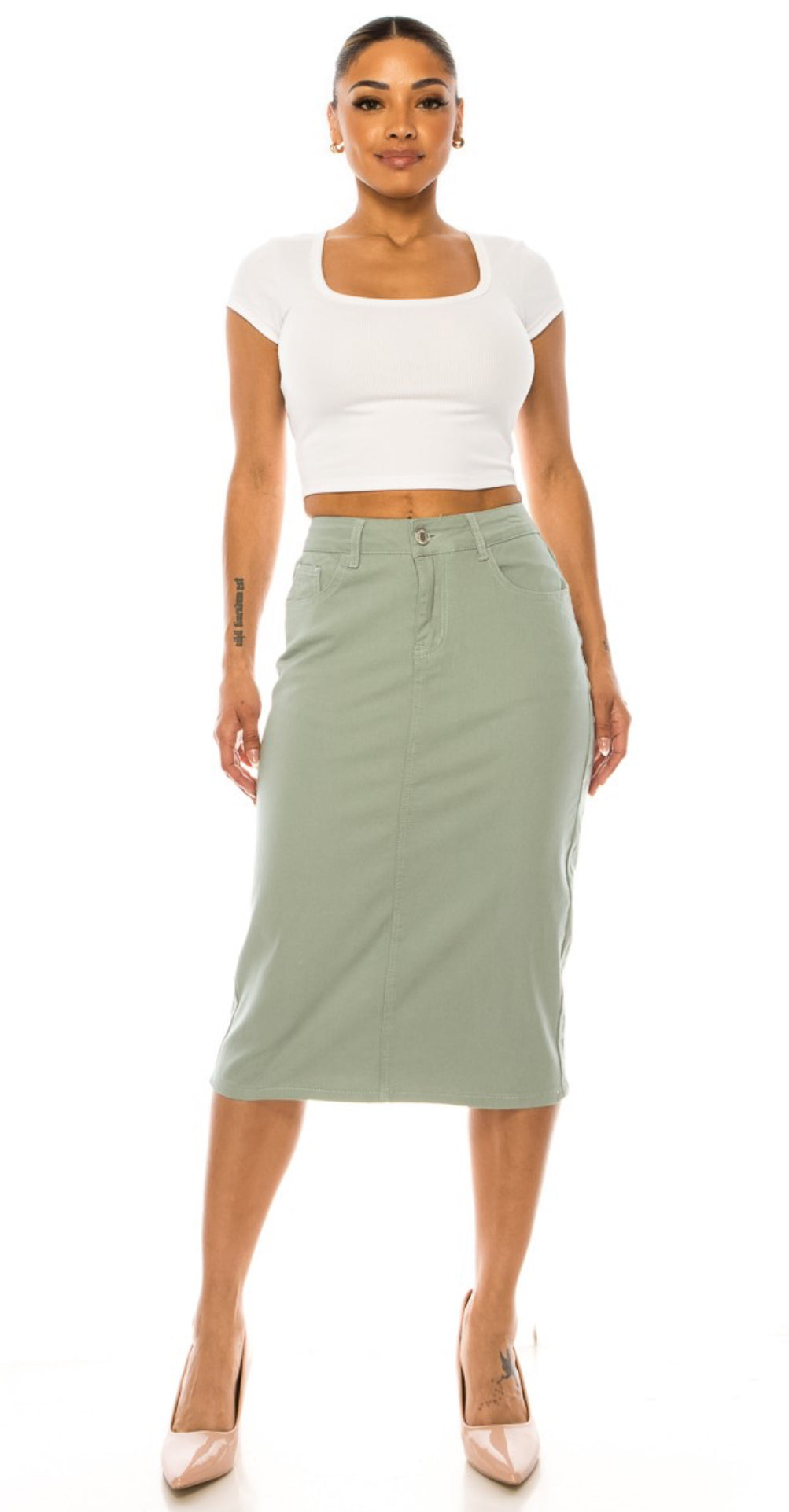 Syna Denim Skirt