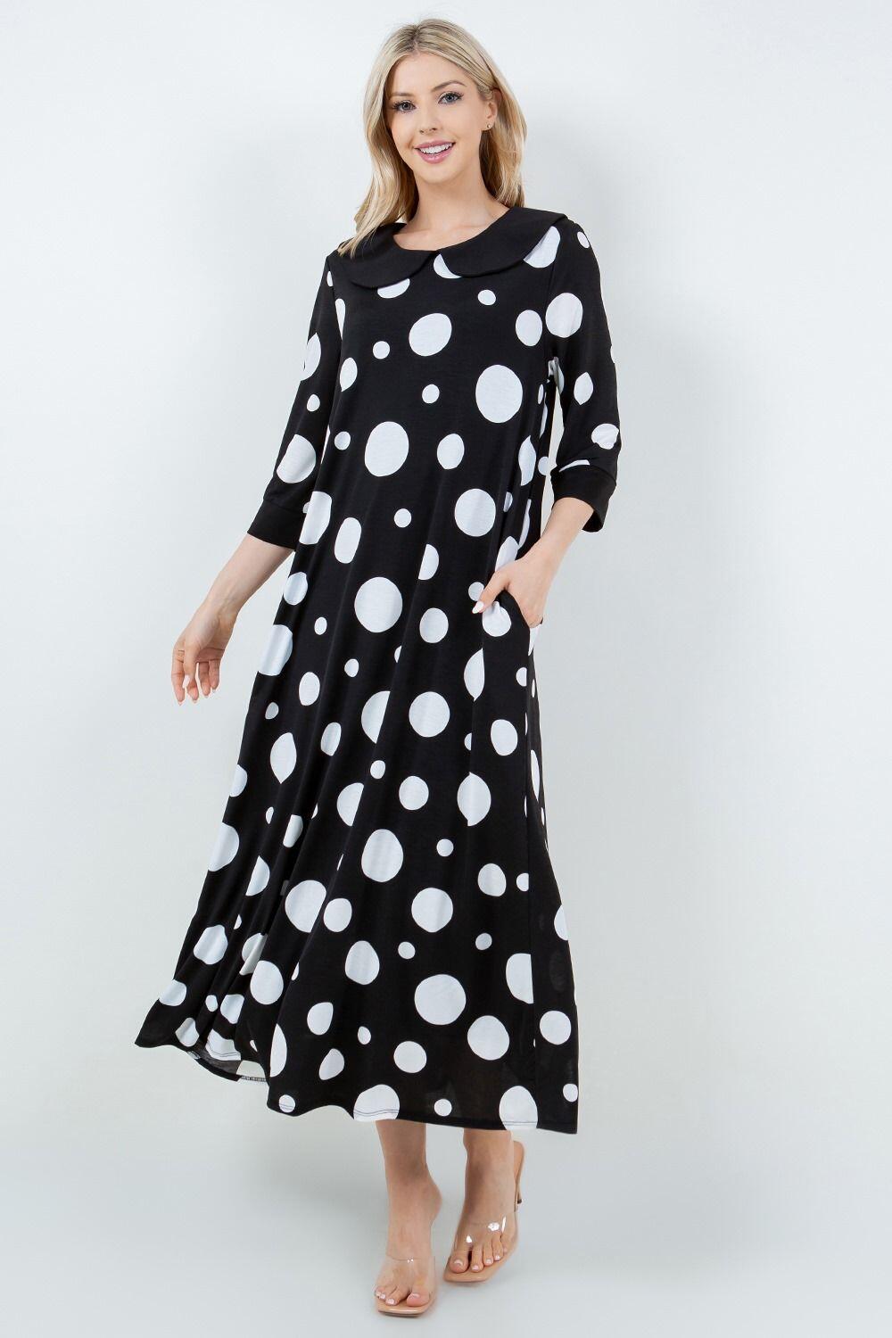 Lucille Polka Dot Dress