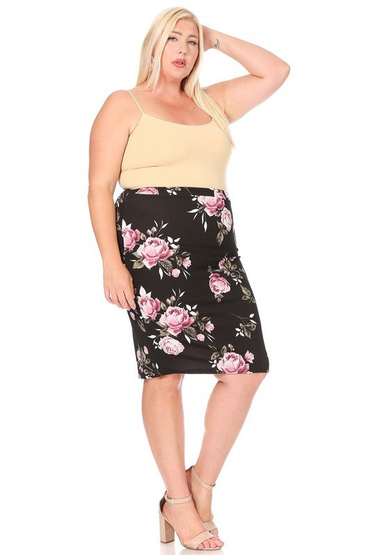 Bella Black and Plum Skirt