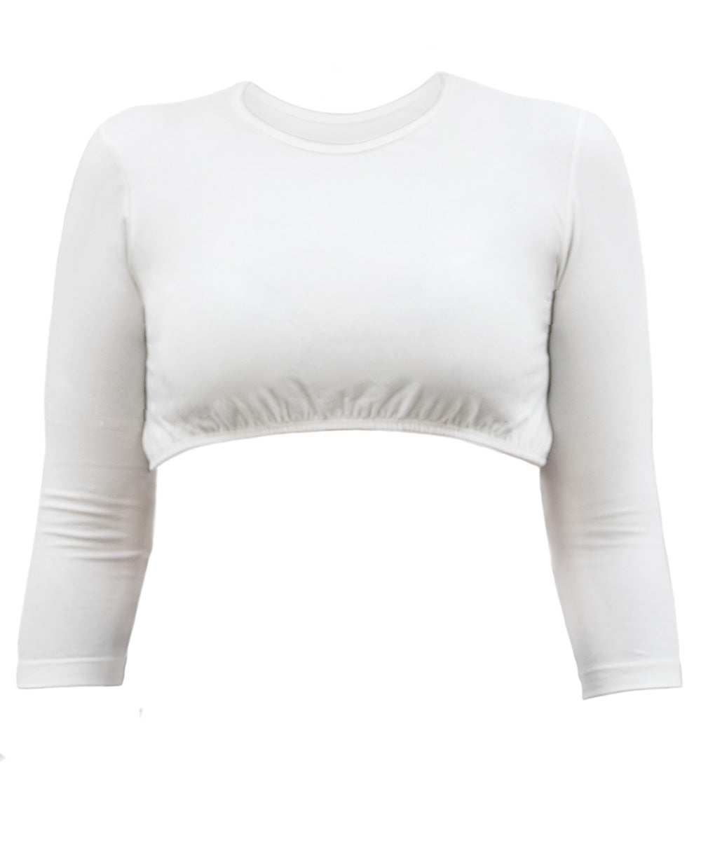 Cropped 3/4 Sleeve Shell Top
