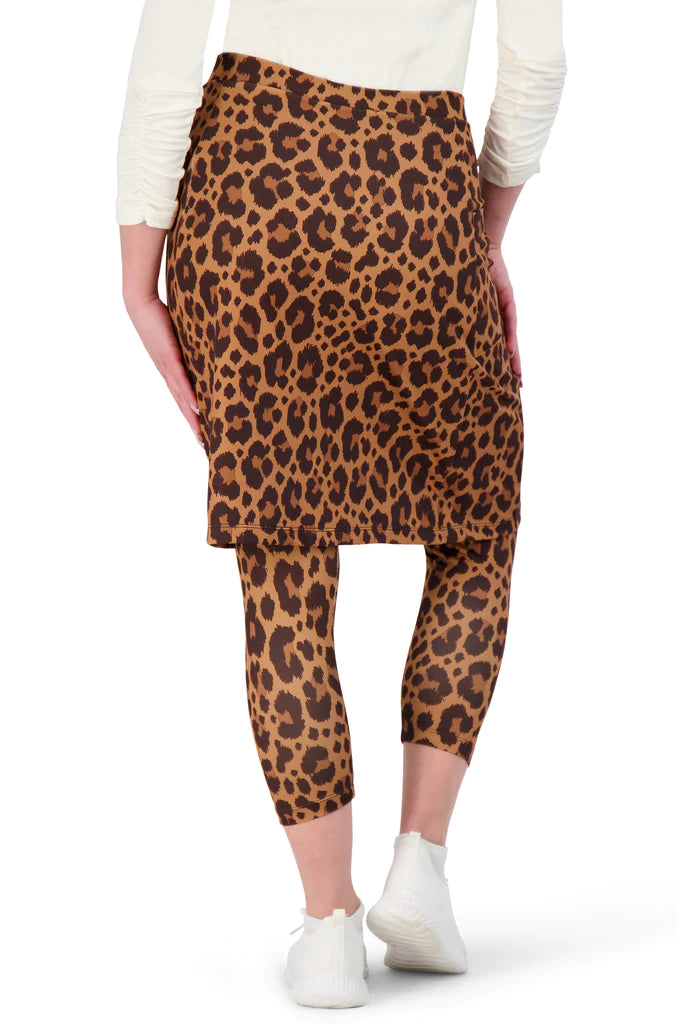 Leopard Snoga Fit Athletic Skirt
