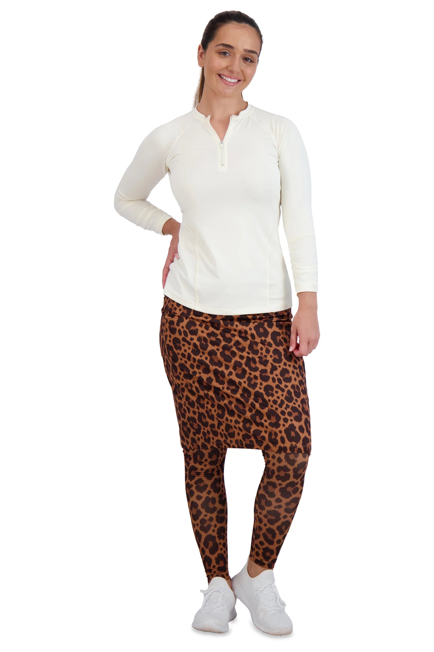 Snoga Fit Long Leggings- Leopard