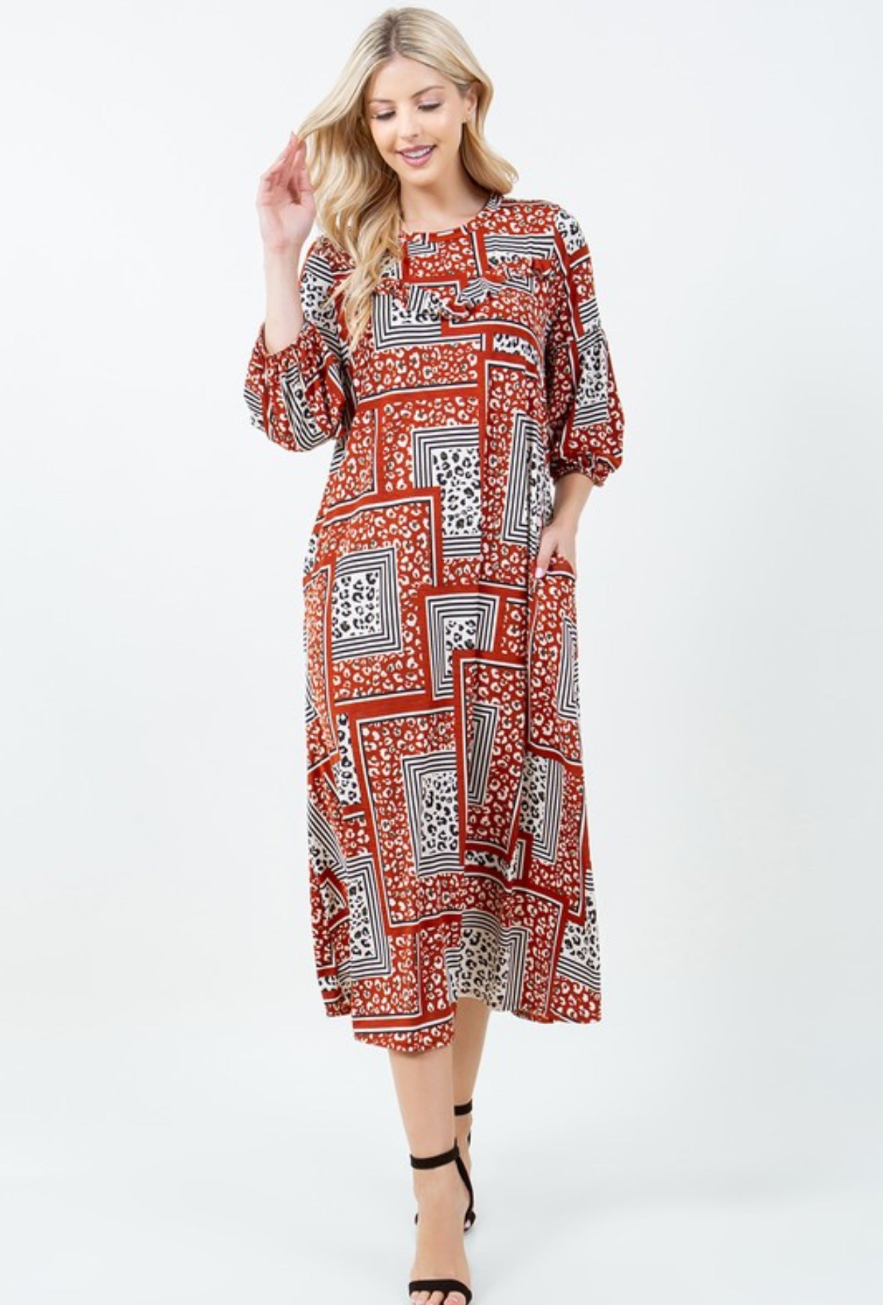 Macy Dress 1XL / Brick Macy Dress 1XL / Brick