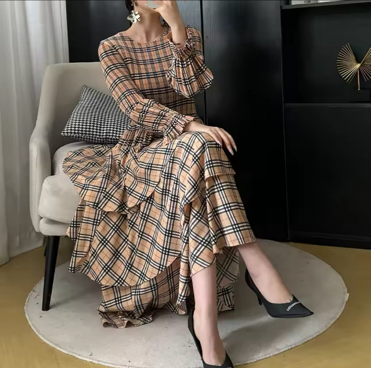 Lilah Plaid Dress