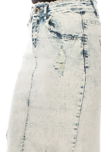 Freida Frayed Sand Blush Skirt