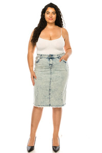 Freida Frayed Sand Blush Skirt