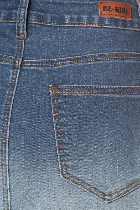 Geri Ombre Denim Skirt