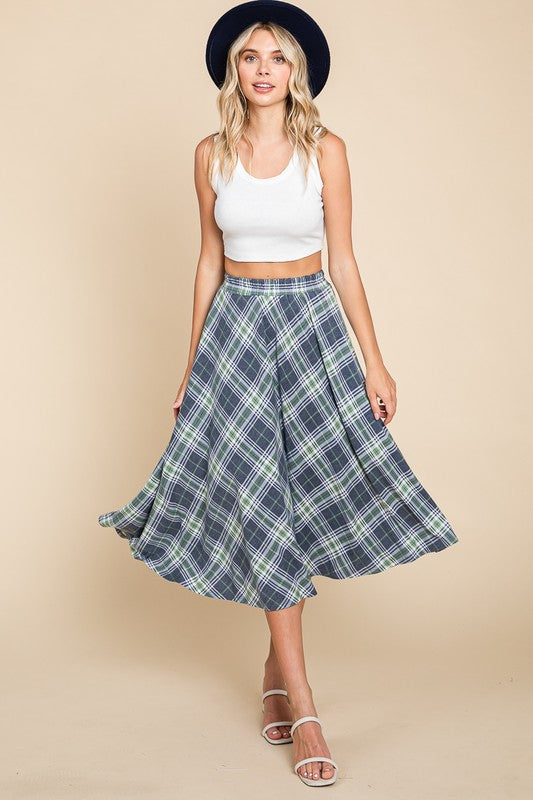 Daphne Plaid Skirt