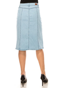 Ella Denim Skirt-Light Indigo