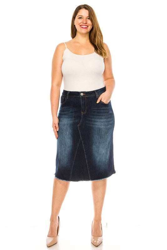 Bloom Denim Skirt