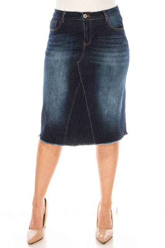 Bloom Denim Skirt