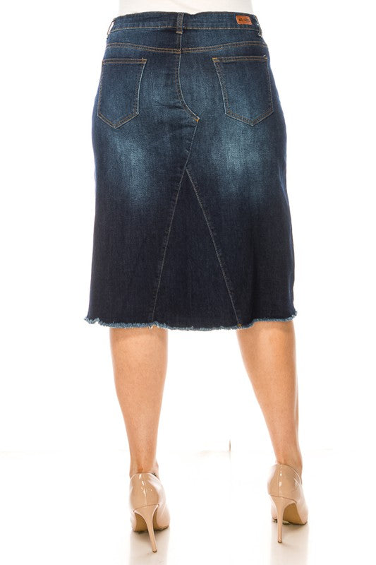 Bloom Denim Skirt