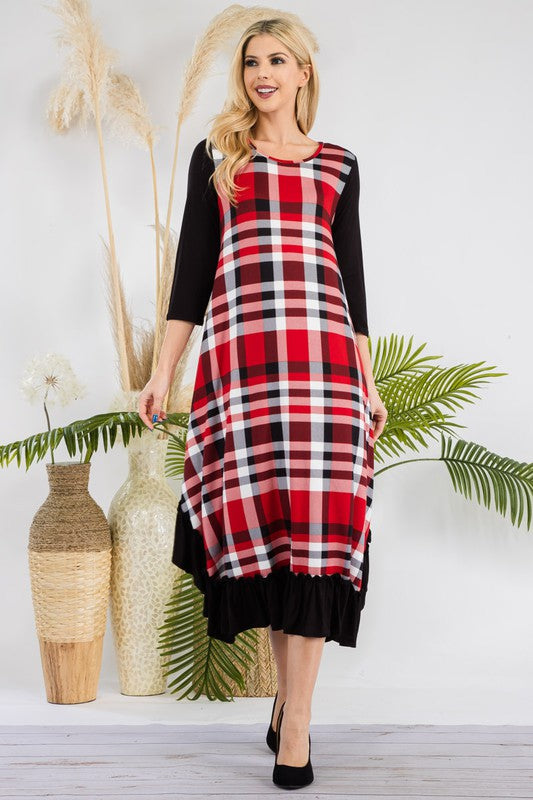 Merry in Plaid-Red