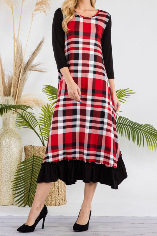 Merry in Plaid-Red