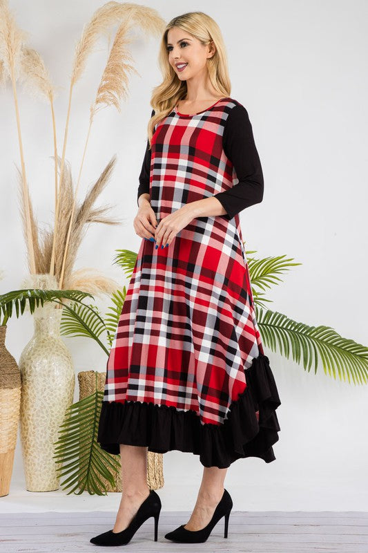 Merry in Plaid-Red