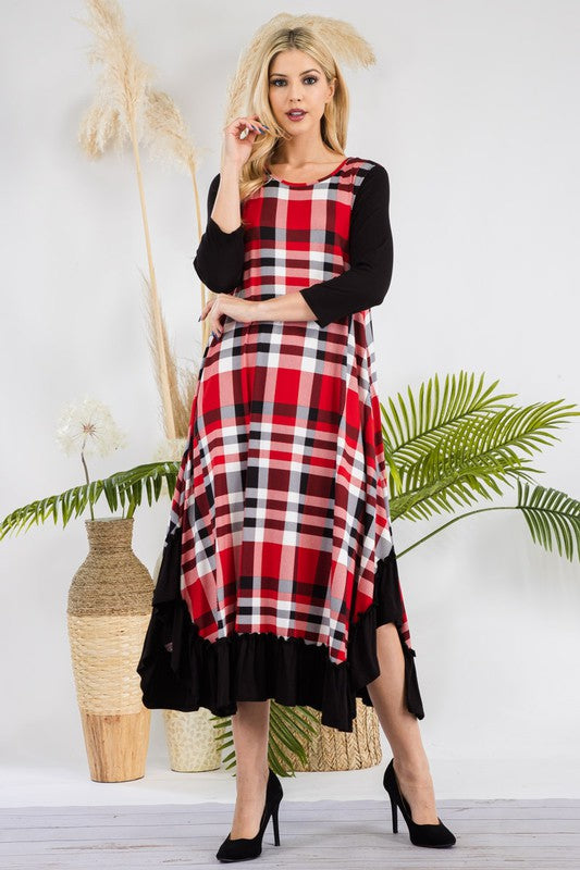 Merry in Plaid-Red