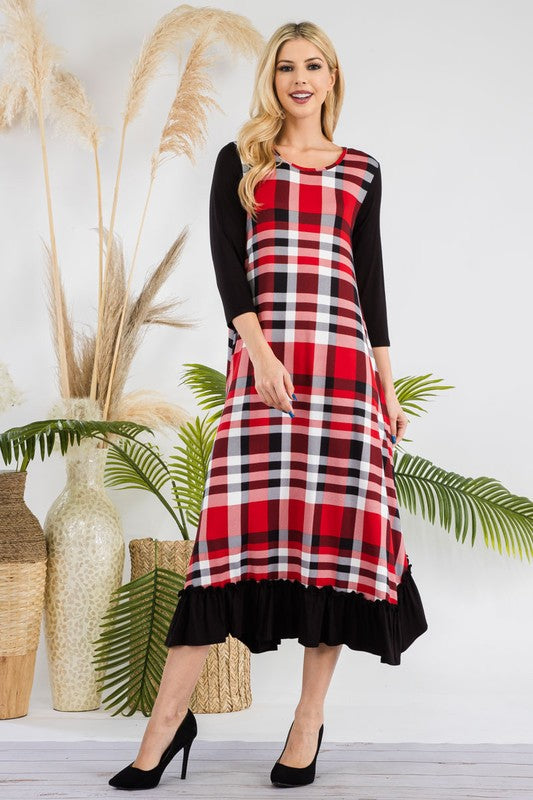 Merry in Plaid-Red