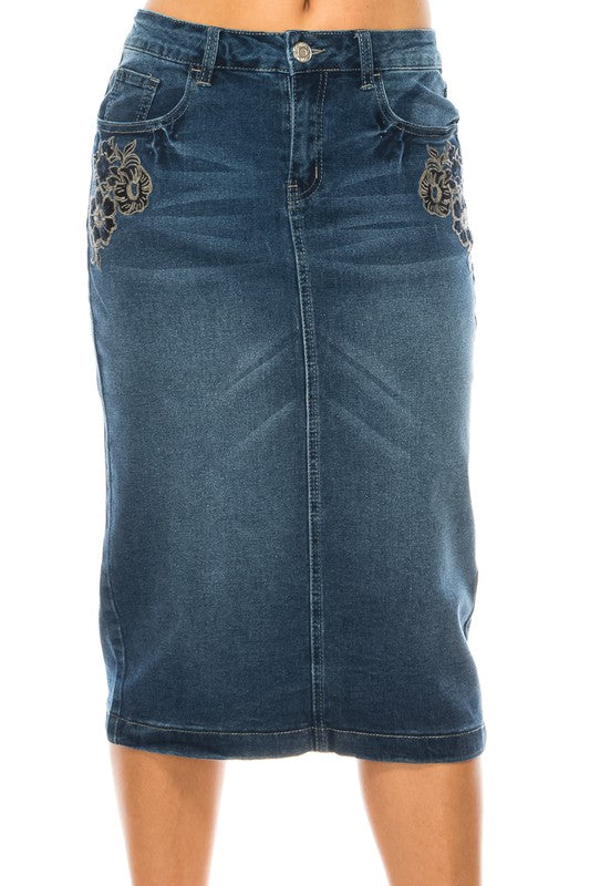 Karder Denim Skirt