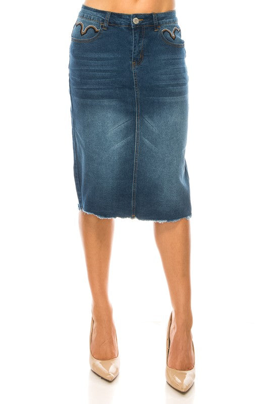 Jennifer Denim Skirt