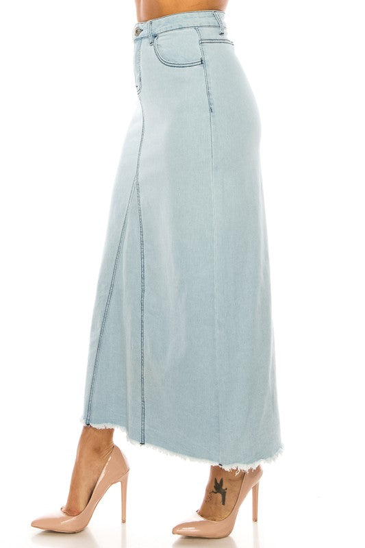 Joslyn Denim Maxi Skirt