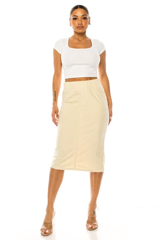 Callie Corduroy Skirt