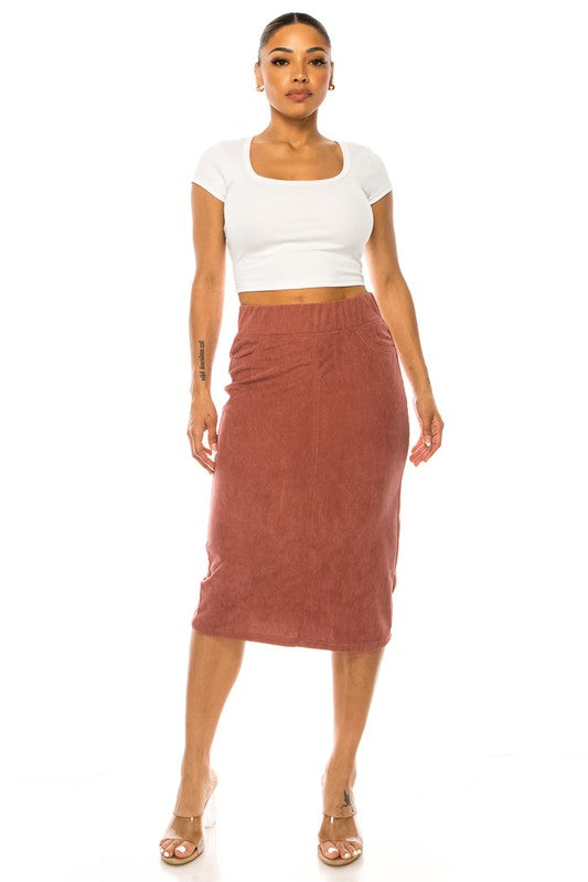 Callie Corduroy Skirt