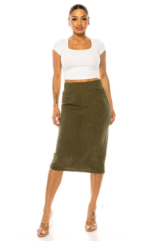 Callie Corduroy Skirt