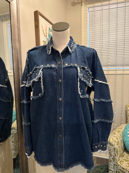 Studded Denim Jacket