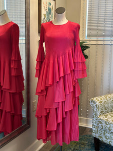 Sofia Dress-Rose Red