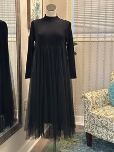 Jalena Sweater Dress-Black