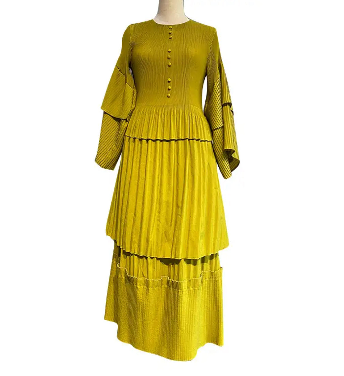 Graci Dress-Chartreuse