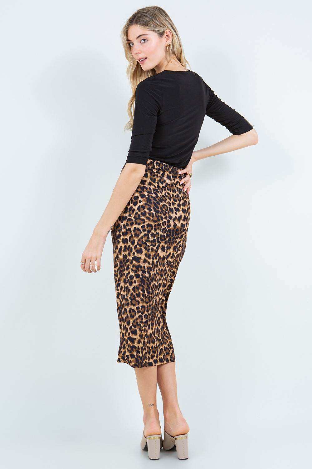 Quinn Leopard Skirt