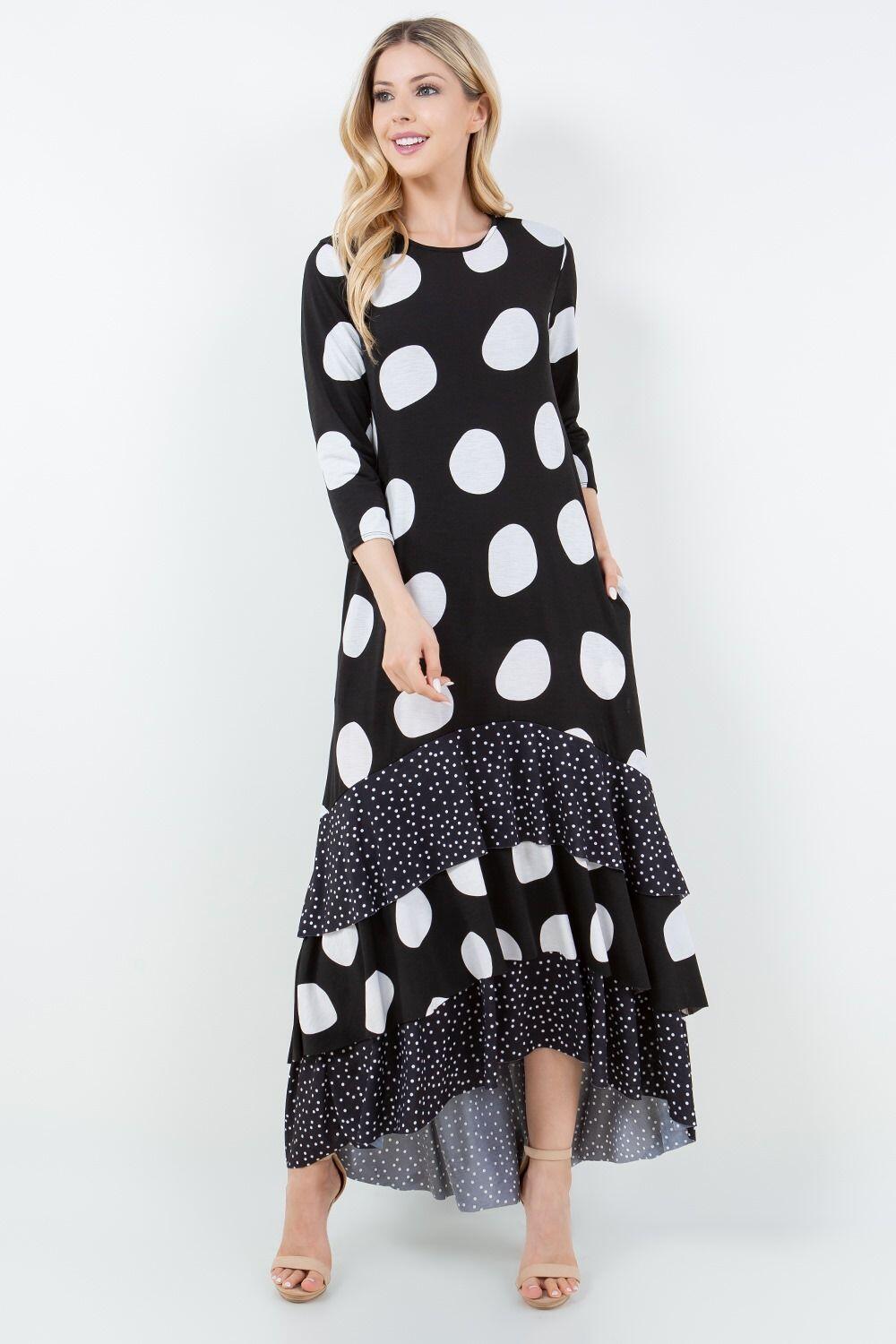 Dotty Hi Lo Dress
