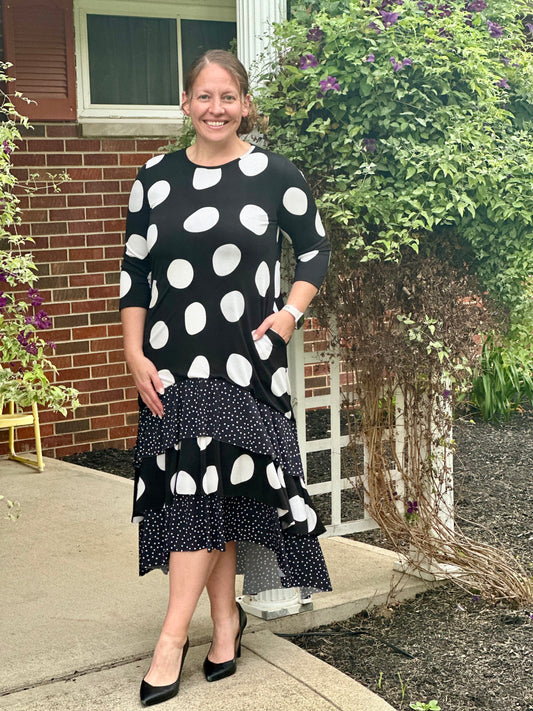 Dotty Hi Lo Dress