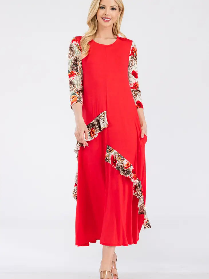 Missy Dress-Coral