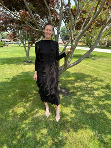Zaylee Midi Dress-Black
