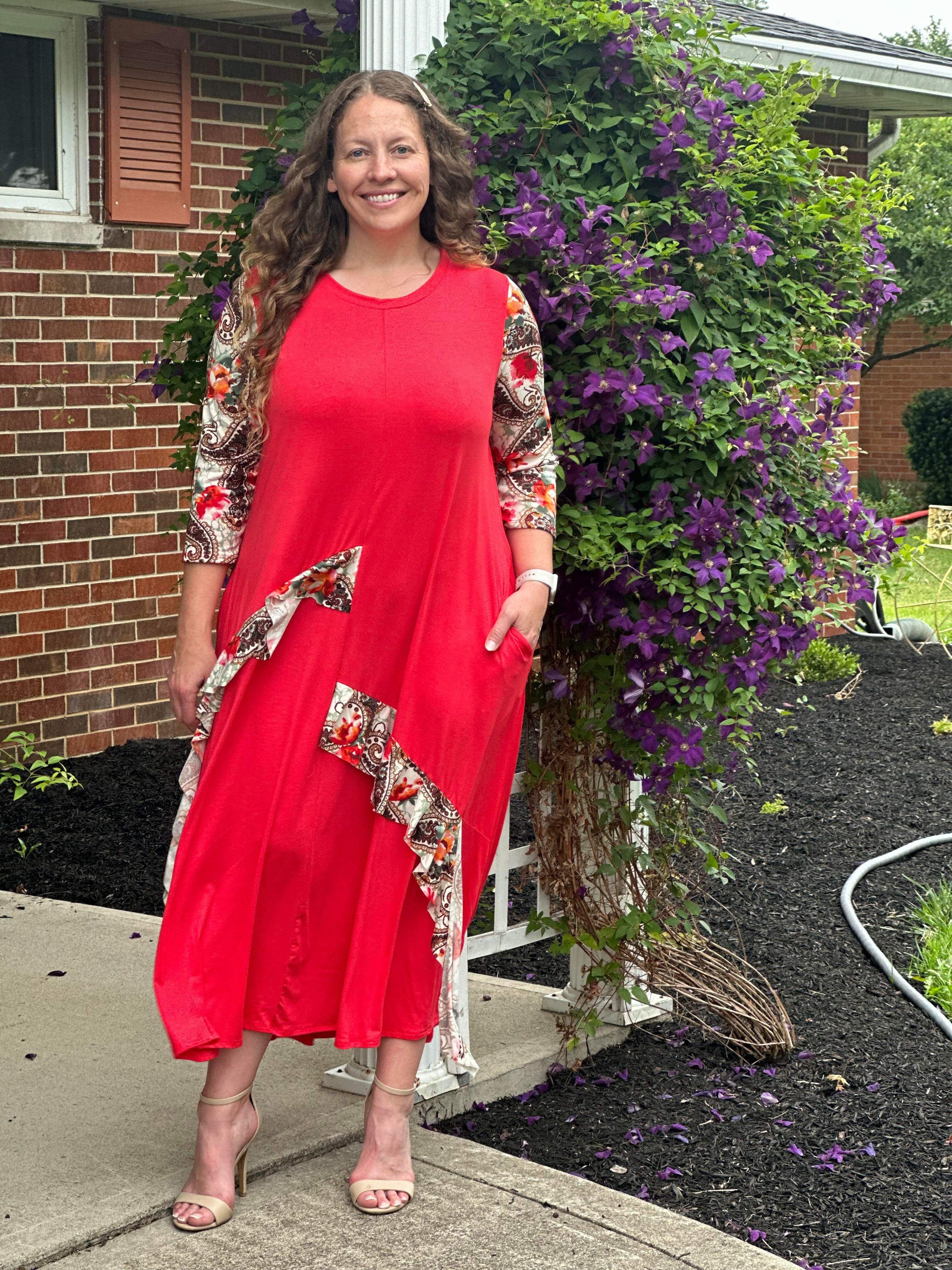 Missy Dress-Coral