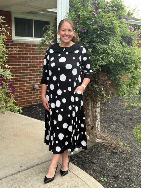 Lucille Polka Dot Dress