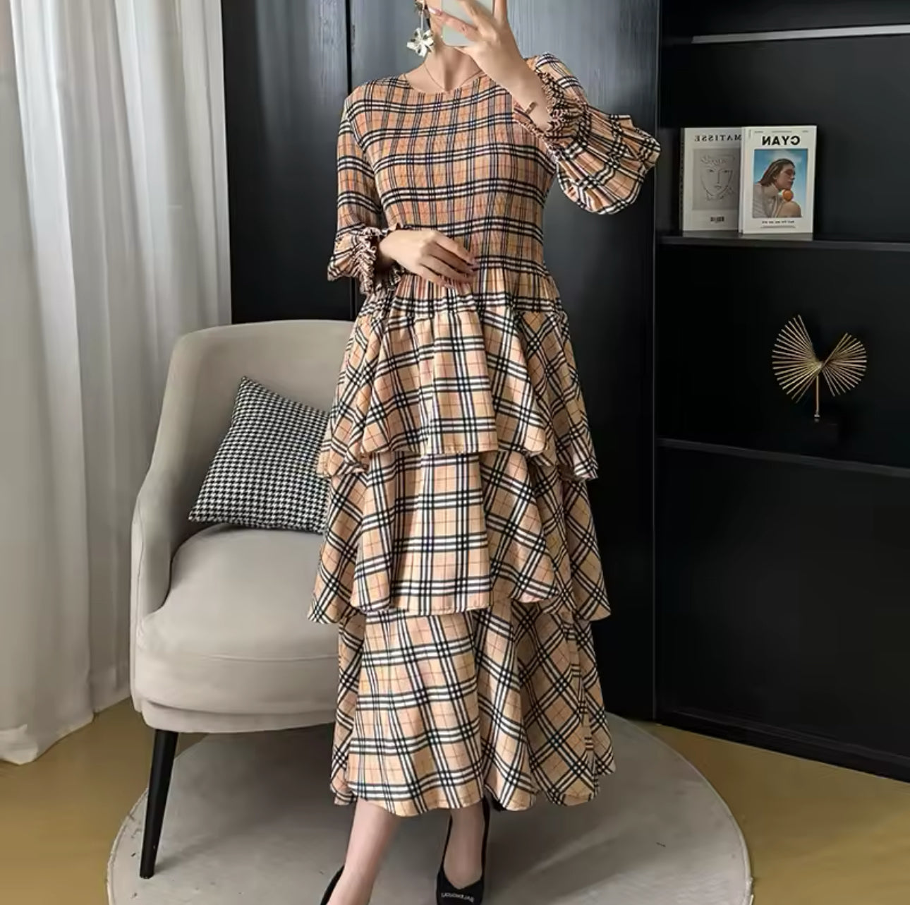 Lilah Plaid Dress