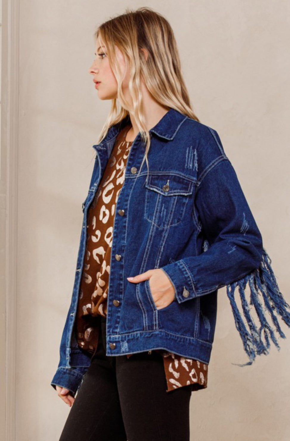 Fringe Denim Jacket