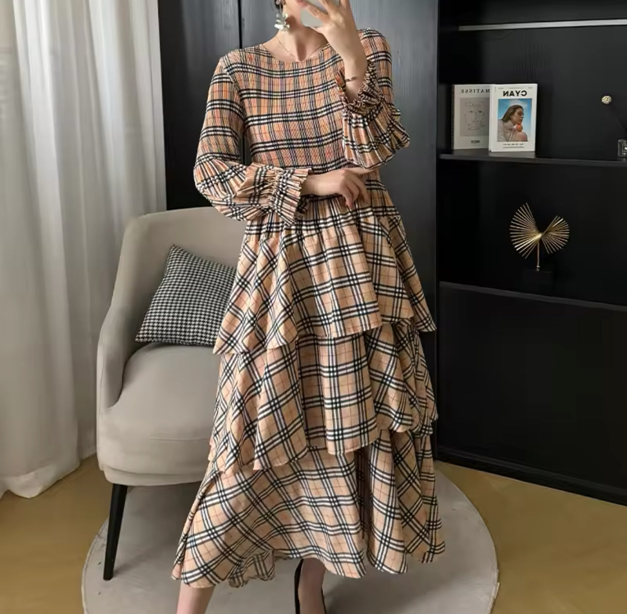 Lilah Plaid Dress