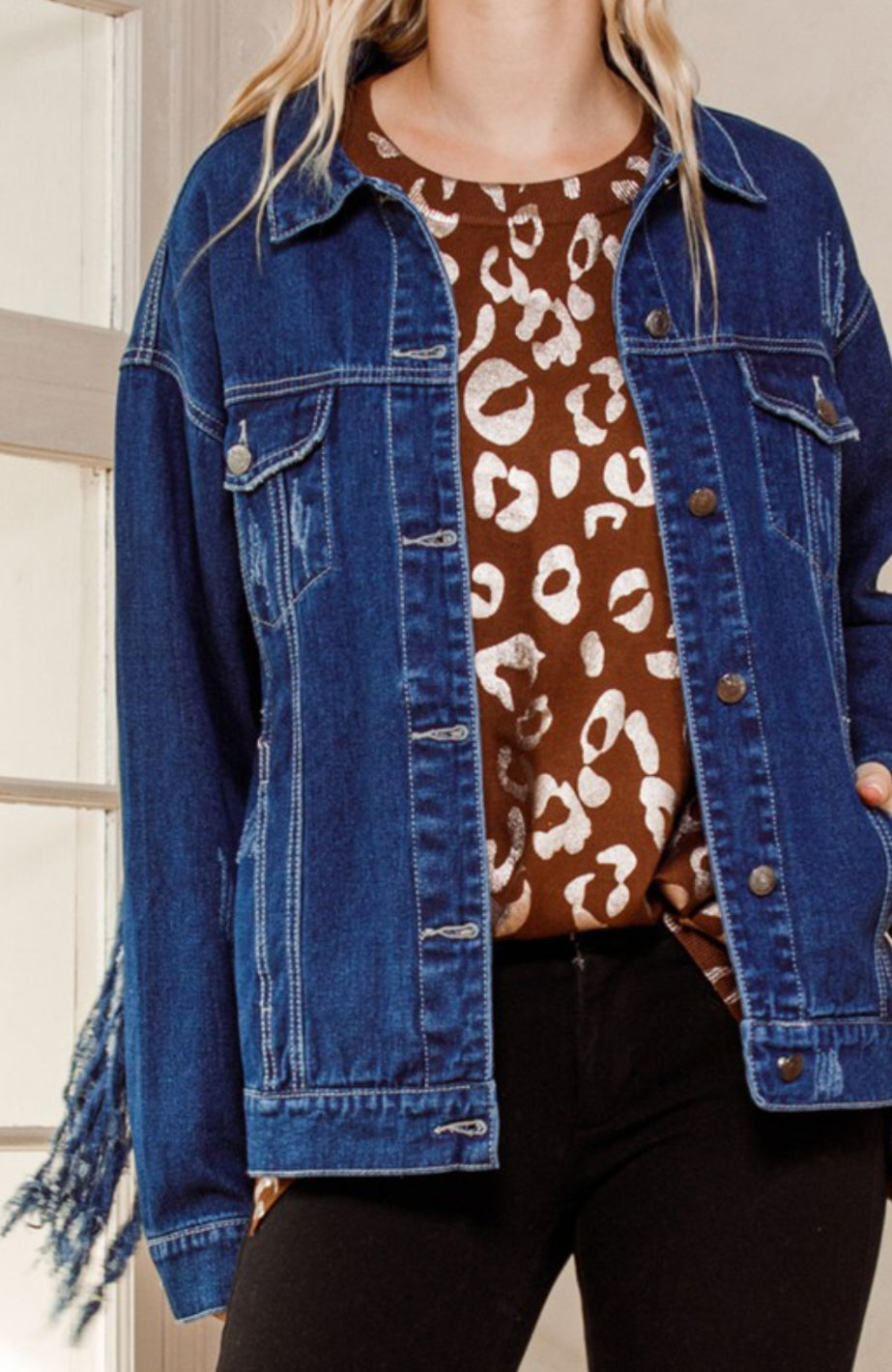 Fringe Denim Jacket