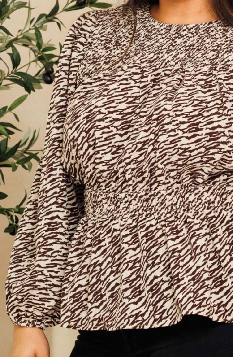 Zebra Print Tunic
