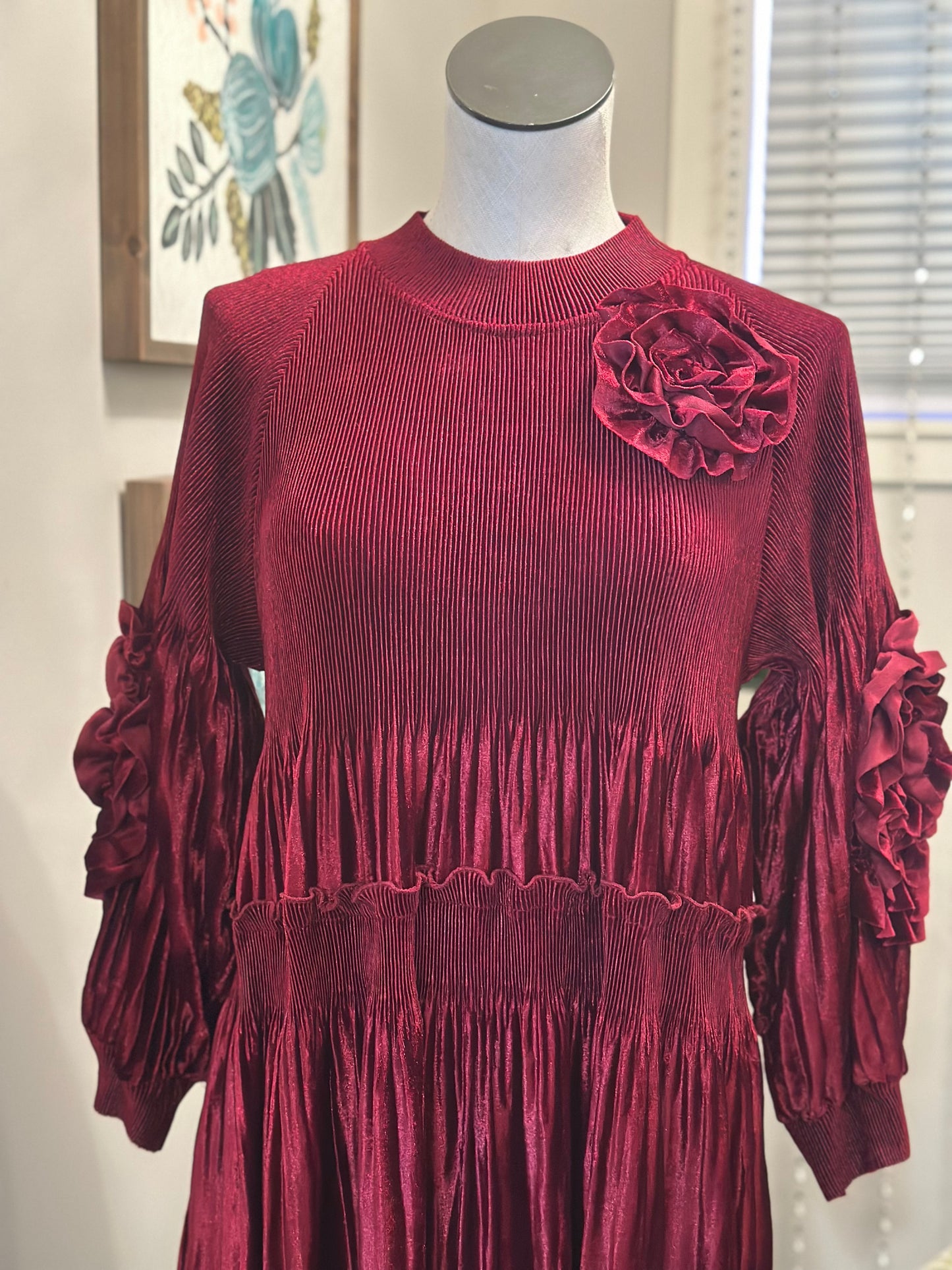 Emerson Dress-Burgundy