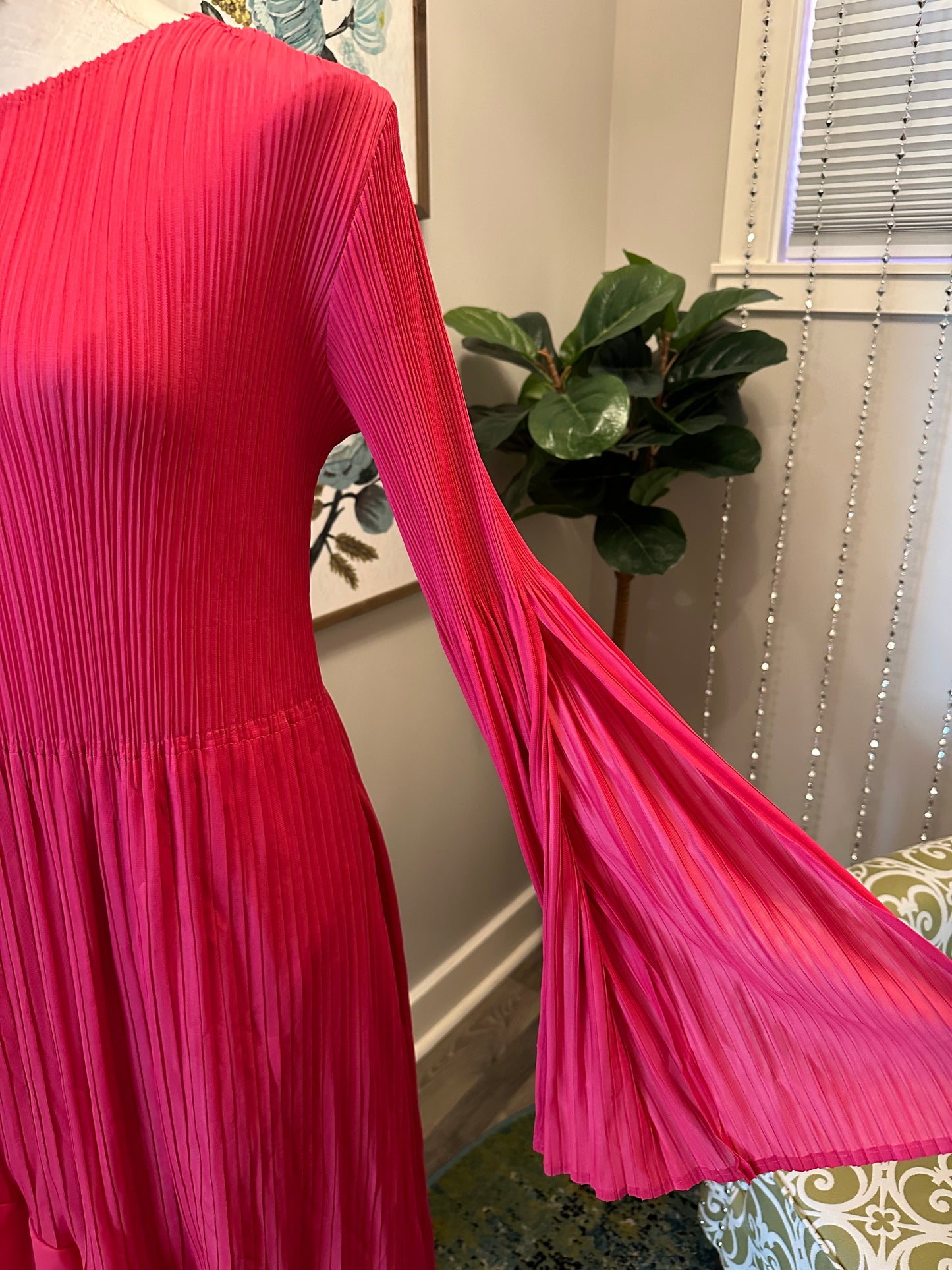 Jenna Midi Dress-Pink