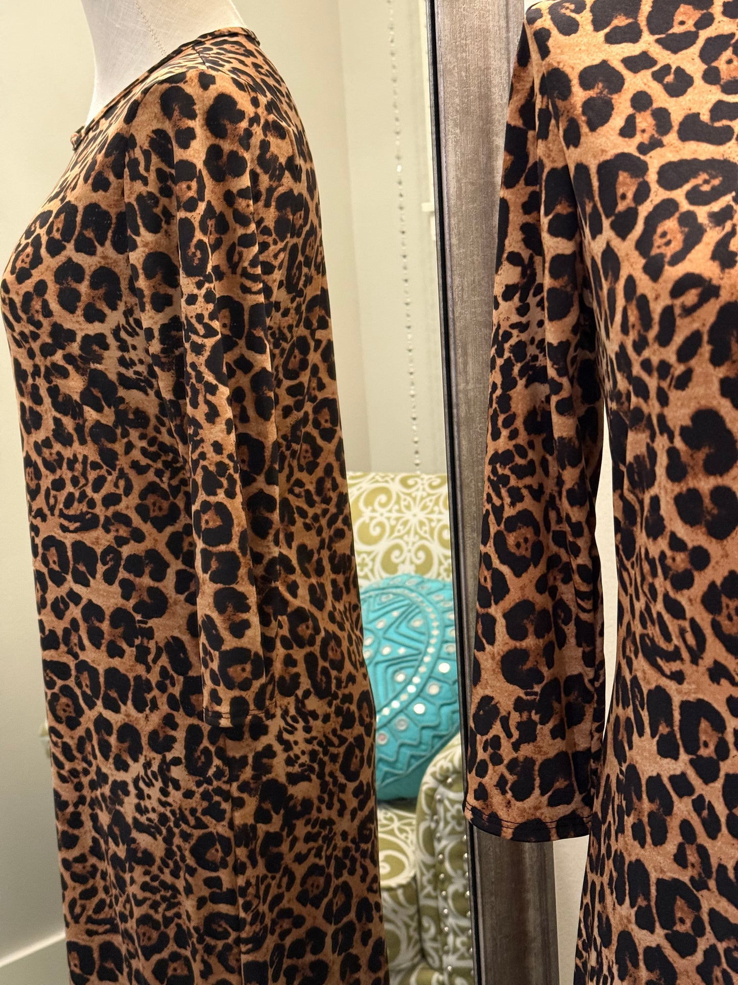 Animal Print Layering Dress