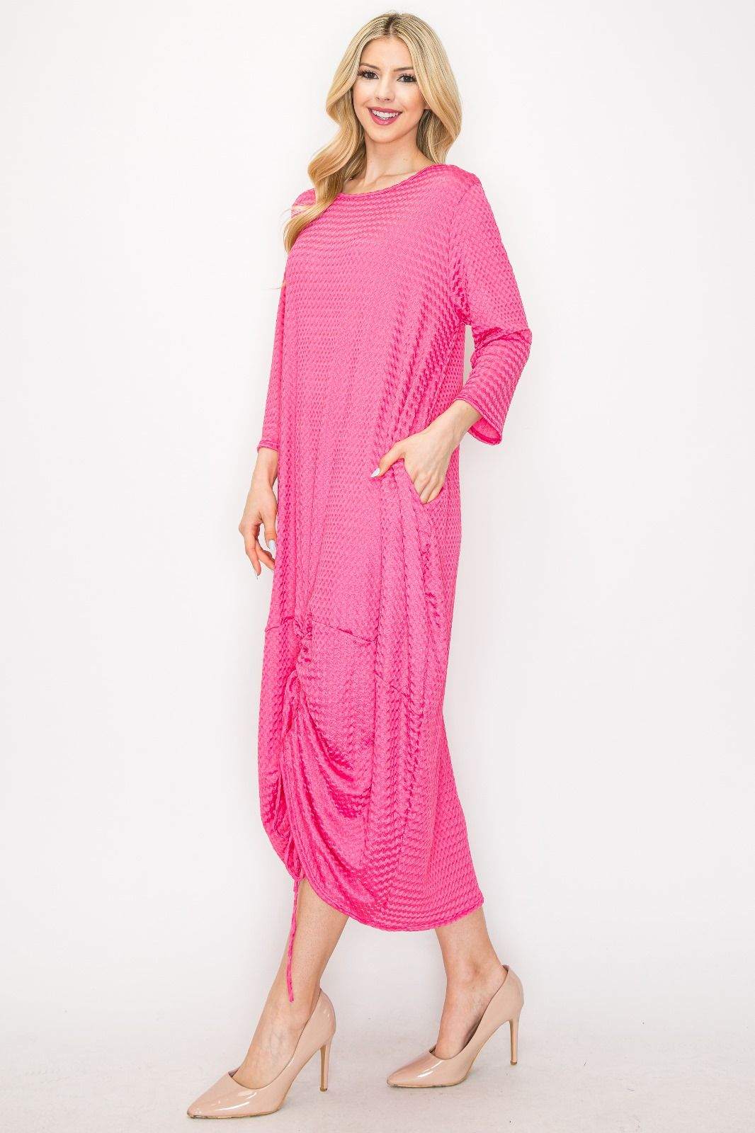 Beverley Dress-Fuchsia