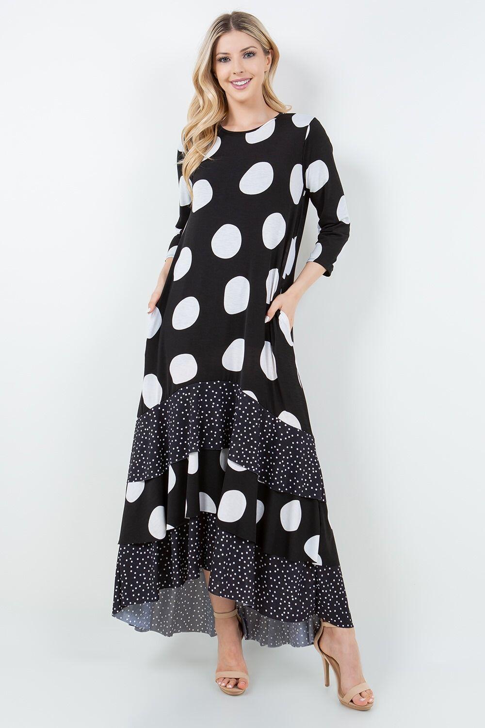 Dotty Hi Lo Dress